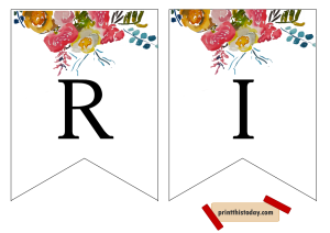 Free Printable “Just Married” and “Mr &amp; Mrs” Wedding Banners