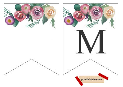 Free Printable “Just Married” and “Mr & Mrs” Wedding Banners