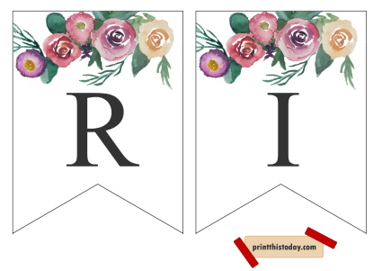 Free Printable “Just Married” and “Mr &amp; Mrs” Wedding Banners