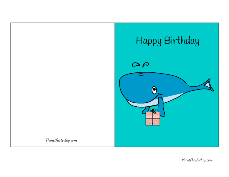 20 Free Printable Birthday Cards for Kids (Cute and Funny)