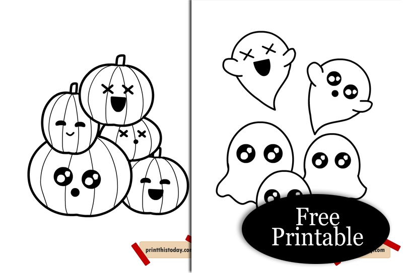 Cute Free Printable Halloween Coloring Pages for Kids