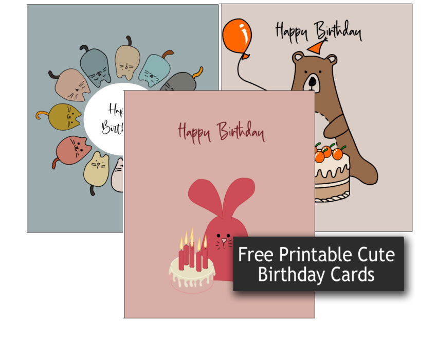 14 Cute and Funny Free Printable Birthday Cards